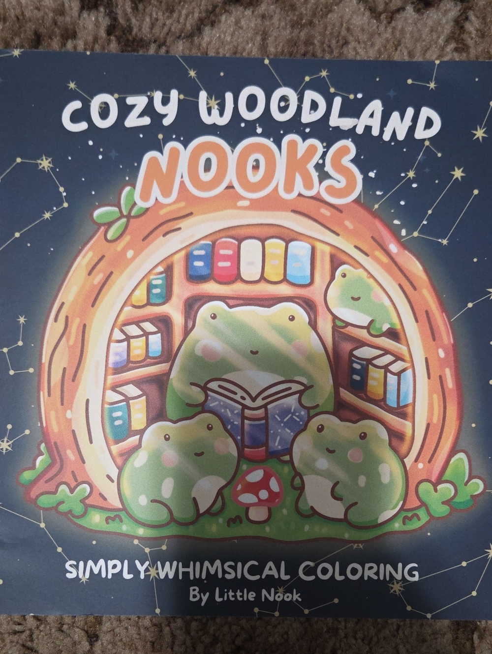 Cozy Woodland Nooks Coloring Book — Blue & Green